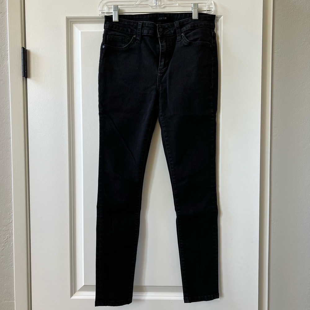 Joe’s Jeans, black skinny ankle jeans